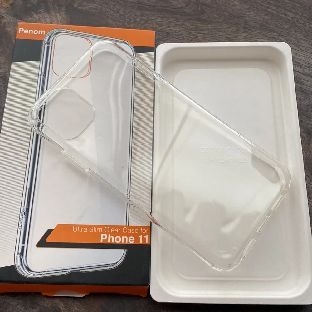 iPhone 11 and XR cellphone case Onn wavy grip & Ultra slim clear case New
